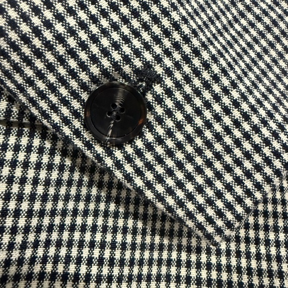 ASTR The Label Women's Black and White Check Boyfriend Blazer Medium - Picture 7 of 12